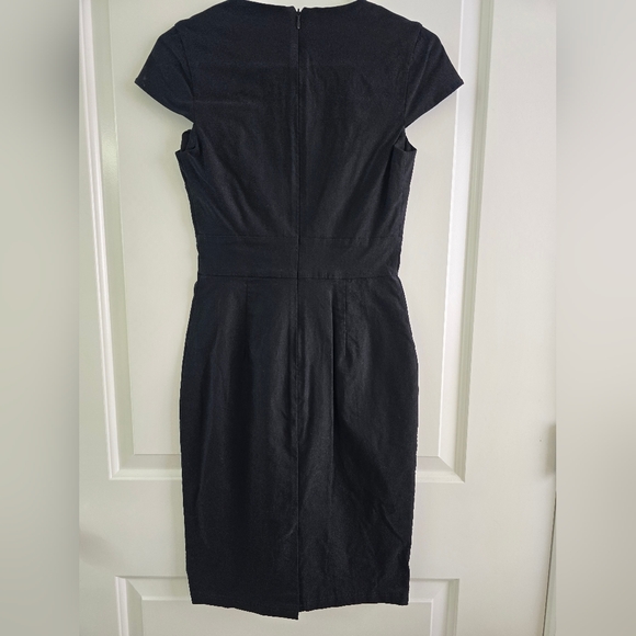 Grace Karin Black Cap Sleeve Pencil Dress - Picture 2 of 3